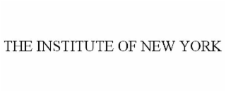 THE INSTITUTE OF NEW YORK
