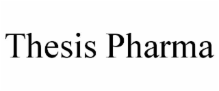 THESIS PHARMA