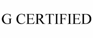 G CERTIFIED