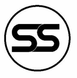 THE STYLIZED LETTERS SS CENTERED INSIDE A CIRCLE