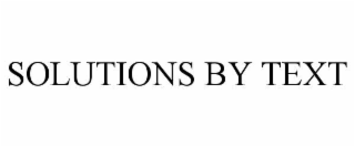 SOLUTIONS BY TEXT