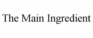 THE MAIN INGREDIENT