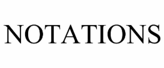 NOTATIONS