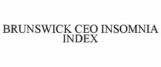 BRUNSWICK CEO INSOMNIA INDEX