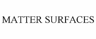 MATTER SURFACES