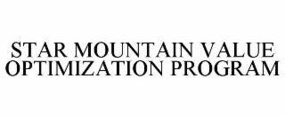 STAR MOUNTAIN VALUE OPTIMIZATION PROGRAM