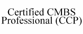 CERTIFIED CMBS PROFESSIONAL (CCP)