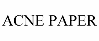 ACNE PAPER