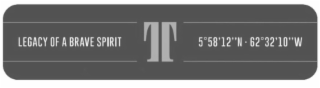 LEGACY OF A BRAVE SPIRIT T 5º58'12''N - 62º32'10''W