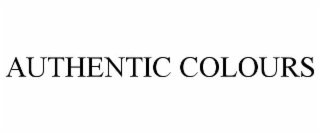 AUTHENTIC COLOURS