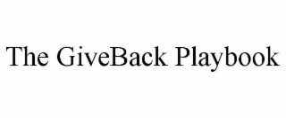 THE GIVEBACK PLAYBOOK