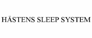 HÄSTENS SLEEP SYSTEM