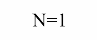 N=1