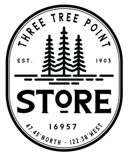 THREE TREE POINT EST. 1903 STORE 16957 47.45° NORTH · 122.38° WEST
