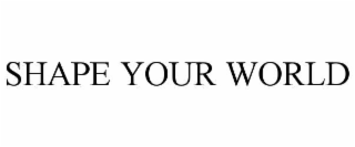 SHAPE YOUR WORLD