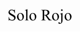 SOLO ROJO