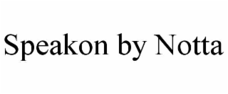 SPEAKON BY NOTTA