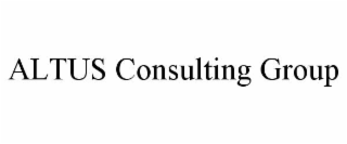 ALTUS CONSULTING GROUP