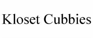 KLOSET CUBBIES