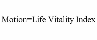 MOTION=LIFE VITALITY INDEX