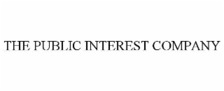 THE PUBLIC INTEREST COMPANY