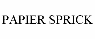 PAPIER SPRICK