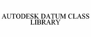 AUTODESK DATUM CLASS LIBRARY