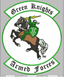 GREEN KNIGHTS ARMED FORCES