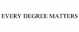 EVERY DEGREE MATTERS