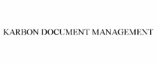 KARBON DOCUMENT MANAGEMENT