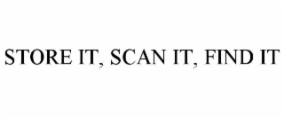 STORE IT, SCAN IT, FIND IT