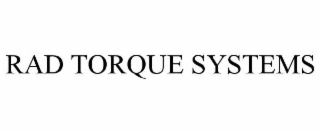 RAD TORQUE SYSTEMS