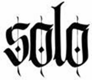 SOLO . . .