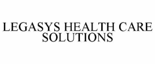 LEGASYS HEALTH CARE SOLUTIONS