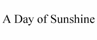 A DAY OF SUNSHINE