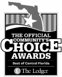 THE OFFICIAL COMMUNITY'S CHOICE AWARDS BEST OF CENTRAL FLORIDA L THE LEDGER