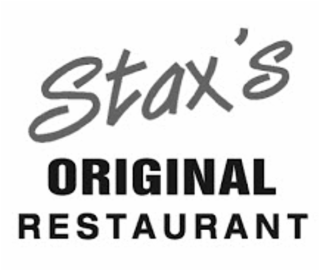 STAX'S ORIGINAL RESTAURANT