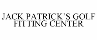 JACK PATRICK’S GOLF FITTING CENTER