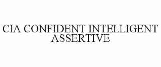 CIA CONFIDENT INTELLIGENT ASSERTIVE