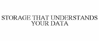 STORAGE THAT UNDERSTANDS YOUR DATA