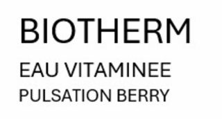 BIOTHERM EAU VITAMINEE PULSATION BERRY
