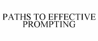 PATHS TO EFFECTIVE PROMPTING