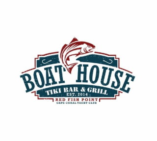 BOAT HOUSE TIKI BAR & GRILL EST. 2014 RED FISH POINT CAPE CORAL YACHT CLUB