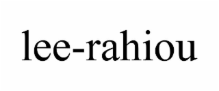 LEE-RAHIOU