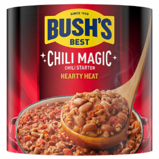 SINCE 1908 BUSH'S BEST CHILI MAGIC CHILI STARTER HEARTY HEAT