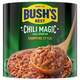 SINCE 1908 BUSH'S BEST CHILI MAGIC CHILI STARTER CAMPFIRE STYLE
