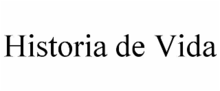 HISTORIA DE VIDA