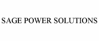 SAGE POWER SOLUTIONS