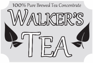 100% PURE BREWED TEA CONCENTRATE WALKER’S TEA
