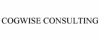 COGWISE CONSULTING